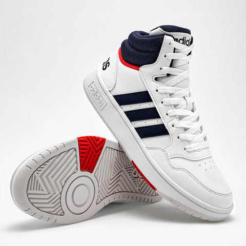 Tenis urbano tipo Botín Hoops 3.0 Mid Adidas para hombre