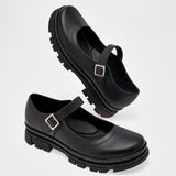 Zapato escolar para Mujer marca Yuyin Negro