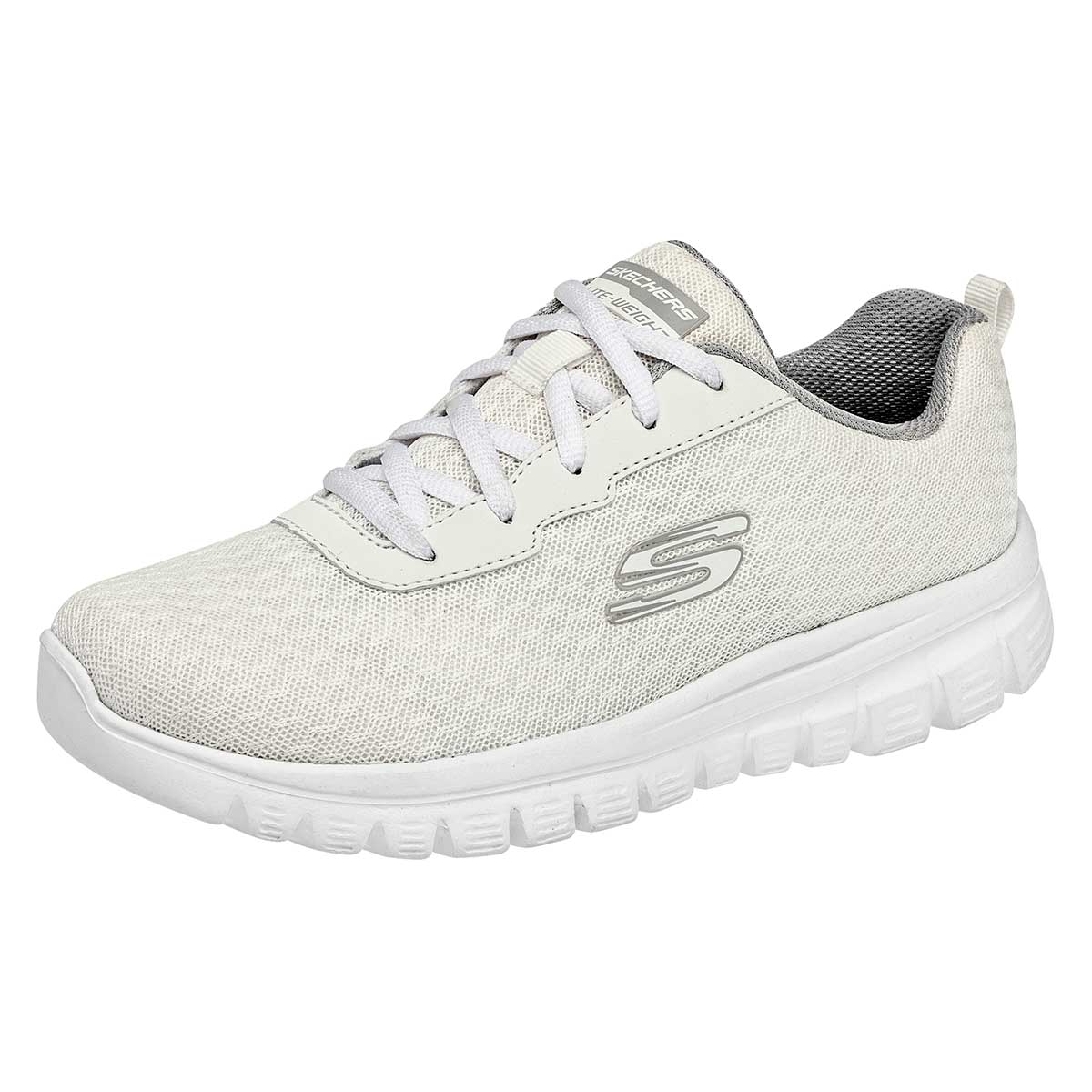 Pakar Dia de muertos Tenis escolar para joven Graceful marca Skechers Blanco cod. 119634