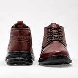 Bota de piel Verde Tabaco para Hombre
