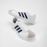 Tenis VI Court Base para Hombre marca Adidas Blanco
