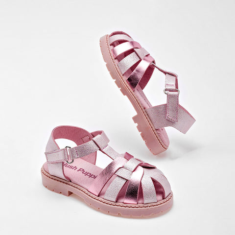 Sandalia Hush Puppies Kids para niña preescolar