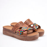 Sandalia de piel para Mujer Mora Tierra