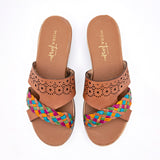 Sandalia de piel para Mujer Mora Tierra