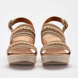 Sandalia con cuña Moramora para Mujer