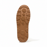 Zueco de plataforma con bordado marca dkch color camel para mujer