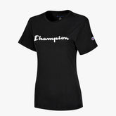 Playera Champion Script para Mujer