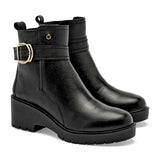 Bota de piel Moramora para Mujer