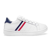 Apoort tenis urbanos para niño blanco con rayas