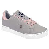 tenis urbanos mujer American Polo gris rosa cómodos