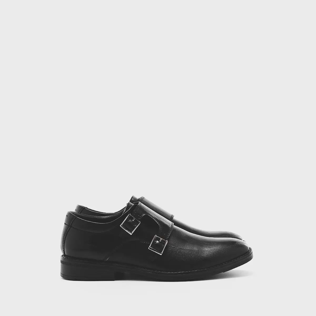 Zapato de vestir de piel Negro Total para hombre