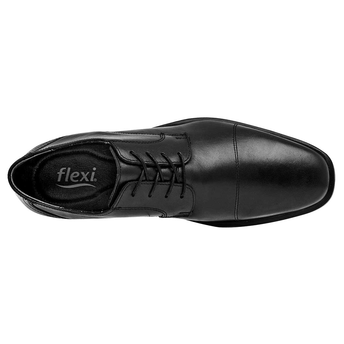 Calzado Hombre Caballero Zapato Casual Flexi En Piel Negro