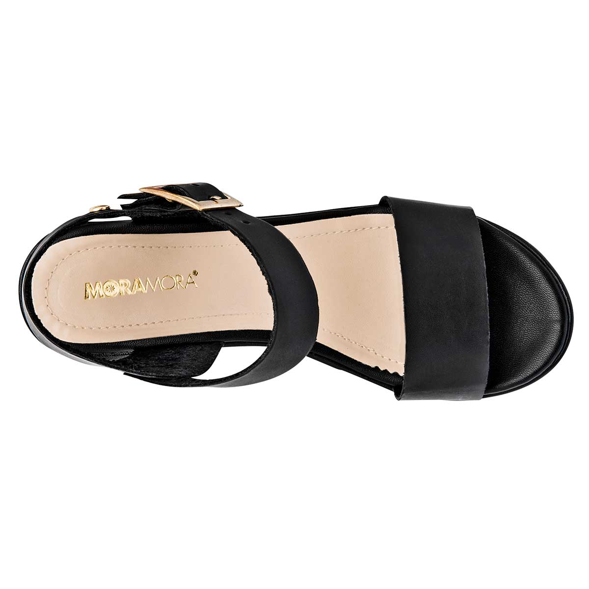 Sandalia para mujer marca Moramora Negro cod. 101827