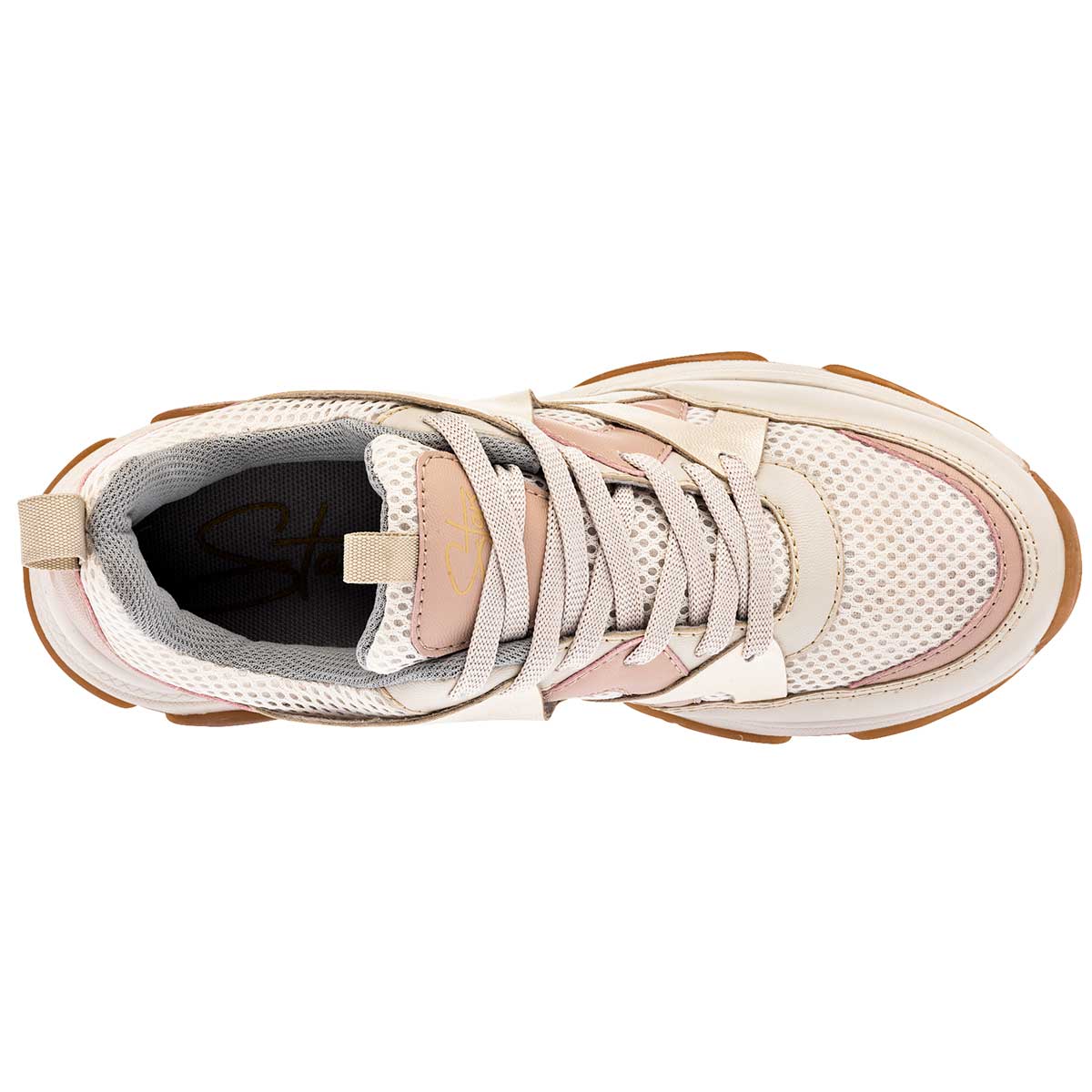 Tenis urbano para mujer marca Stars Of The World Beige cod. 101997