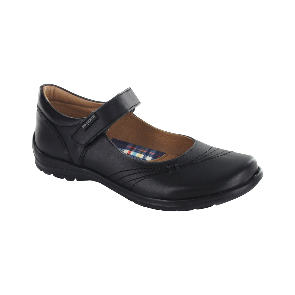 Zapato escolar para niña marca Coqueta Negro cod. 102365