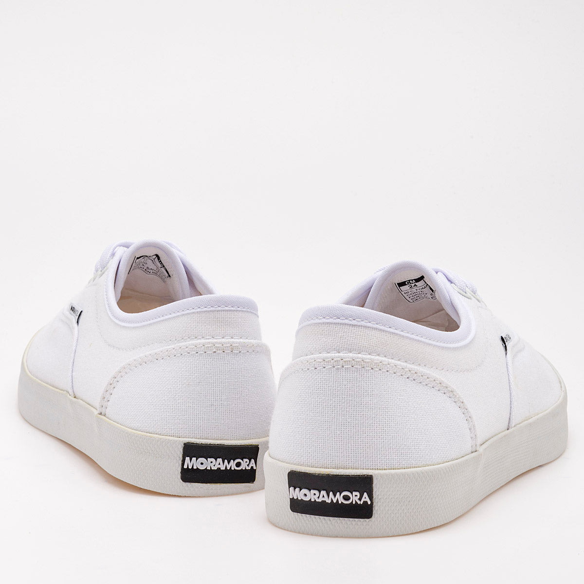 Tenis escolar para joven marca Moramora Blanco cod. 102481