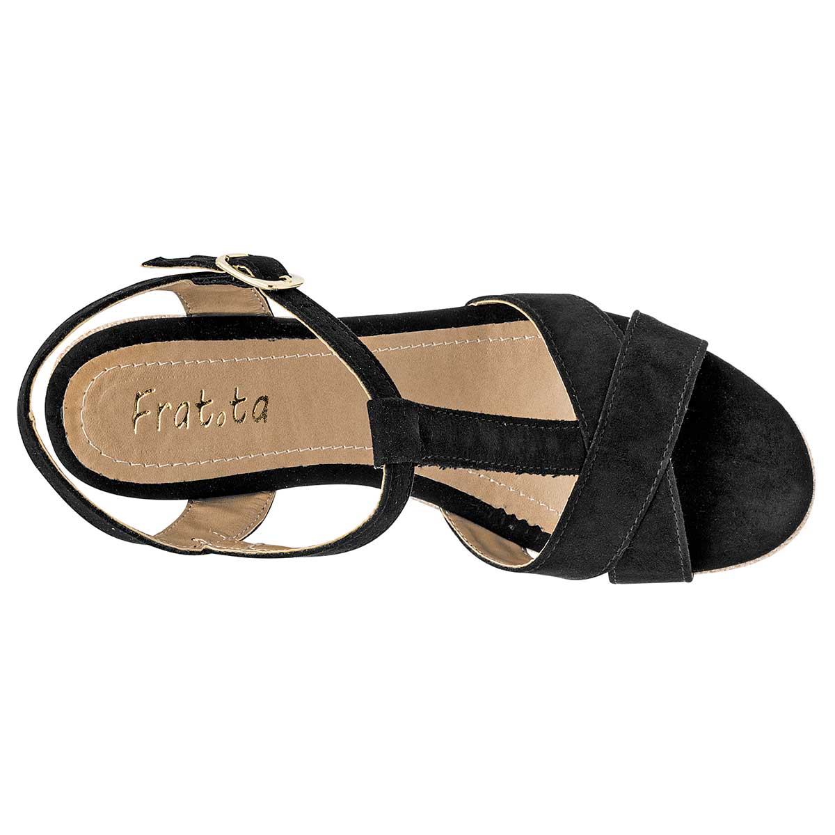 Sandalia para mujer marca Fratta Negro cod. 104477