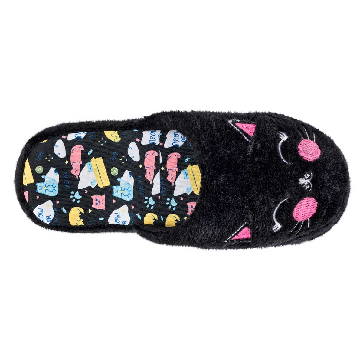 Pantufla para mujer marca Huarachetas Negro cod. 104541