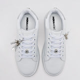 Tenis escolar para joven marca Moramora Blanco cod. 104769