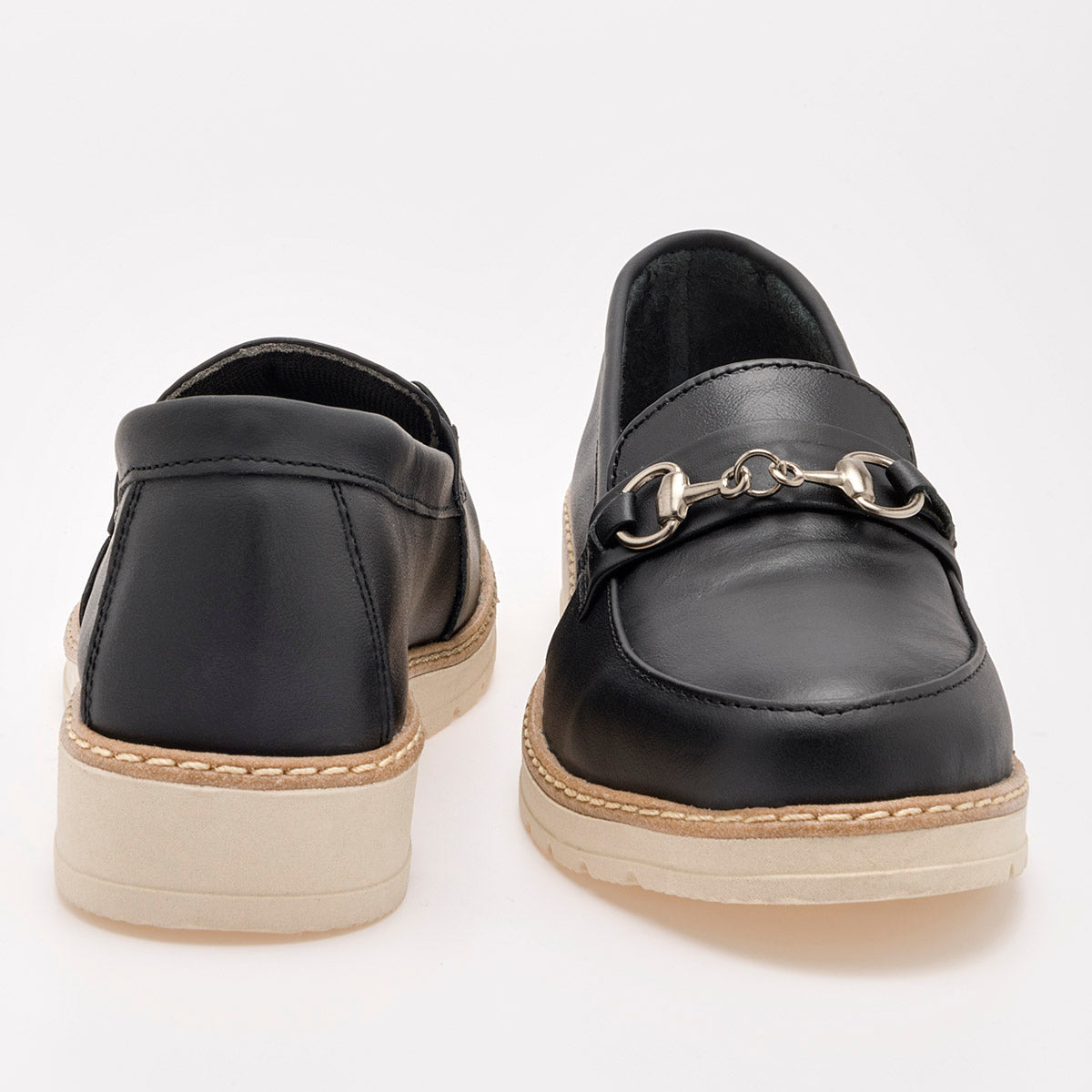 Zapato mocasín para mujer marca Kevek Negro cod. 104784