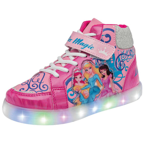 Tenis personaje animados y luces Space Boys para niña