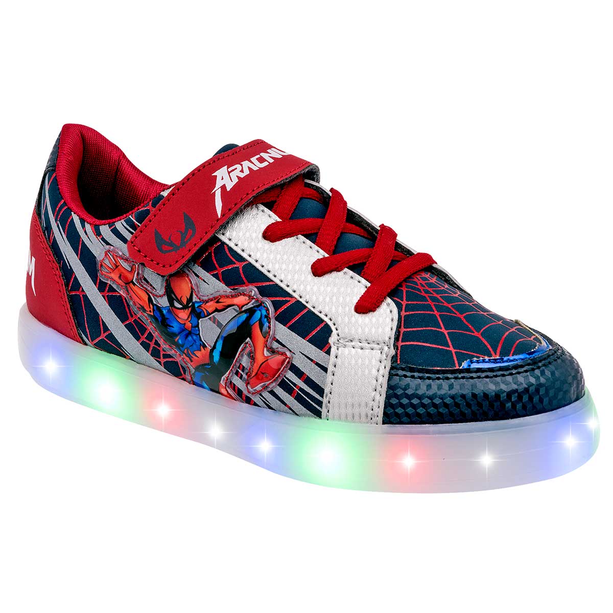 Pakar.com | Tienda online | Calzado Escolar | Tenis urbano con luces spiderman Space Boys para Niño | Regreso a clases | Vacaciones de Verano