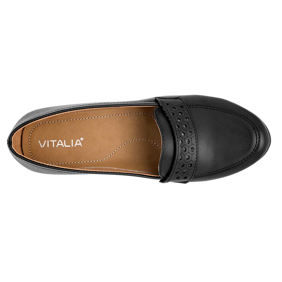 Zapatilla casual para mujer marca Vitalia Negro cod. 105071