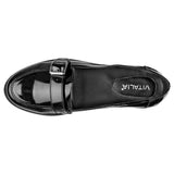 Zapato escolar charol para joven marca Vitalia Negro cod. 105076