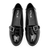 Zapato casual charol para Mujer marca Vitalia Negro