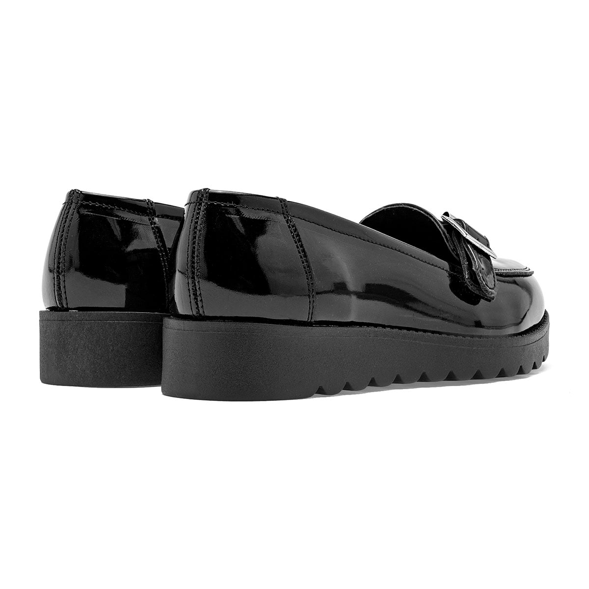 Zapato casual charol para Mujer marca Vitalia Negro