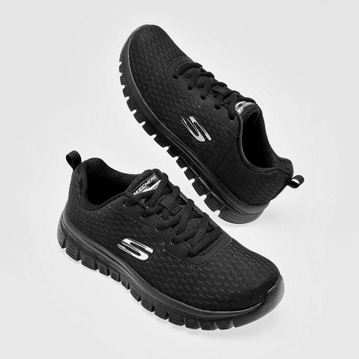 Pakar.com  | 🎄 Regalos de navidad y fin de año | Tenis deportiivo modelo Graceful para mujer marca Skechers Negro cod. 106484