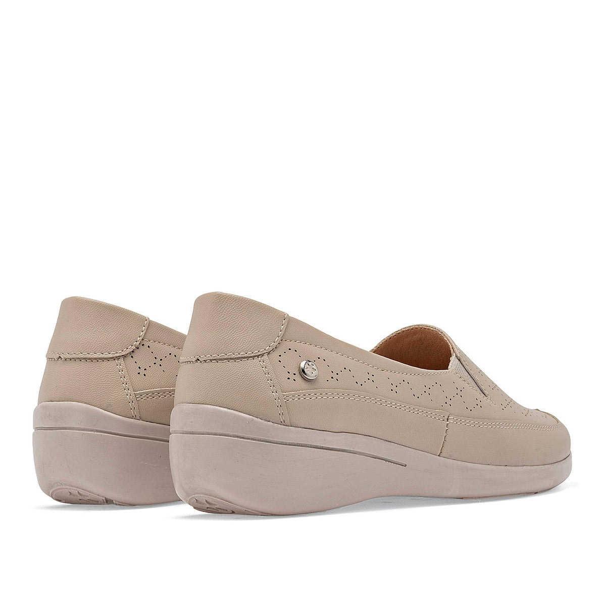 Zapato confort beige Mora Confort para mujer