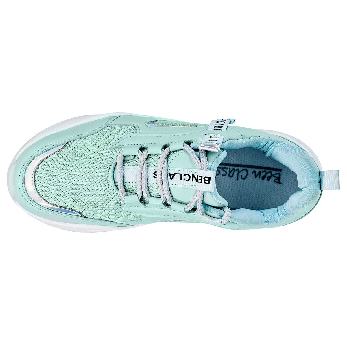 Tenis urbano color verde para mujer marca Been Class cod. 108193