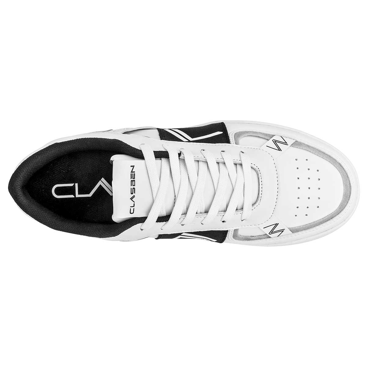 Tenis escolar para joven marca Clasben Blanco cod. 108399