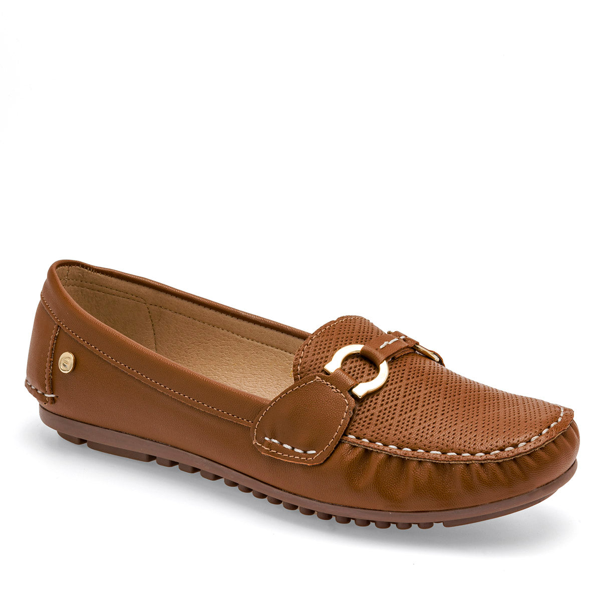 Zapato mocasín para mujer marca Etnia Beige cod. 108548