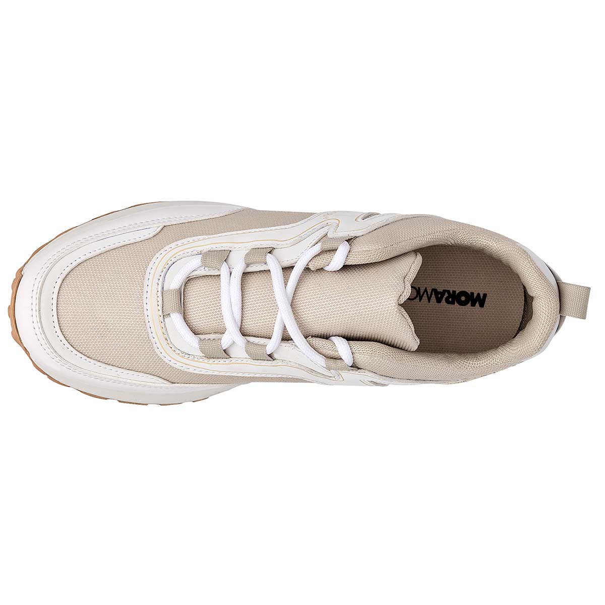 Tenis para mujer marca Moramora Beige cod. 109120