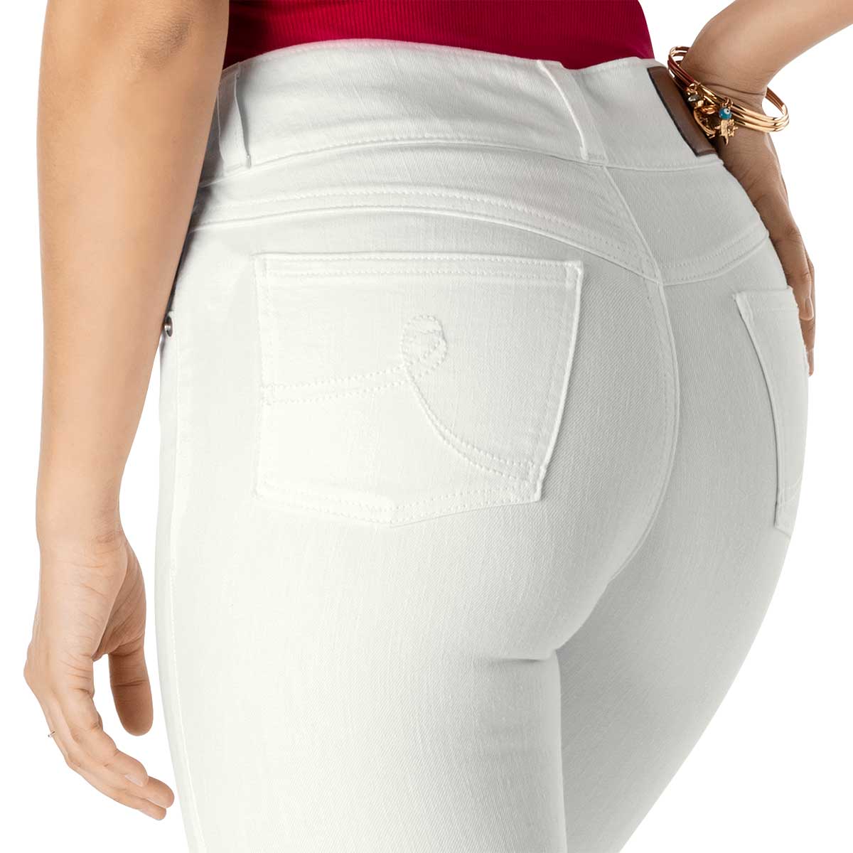 Jeans para mujer marca Felker Blanco cod. 109282