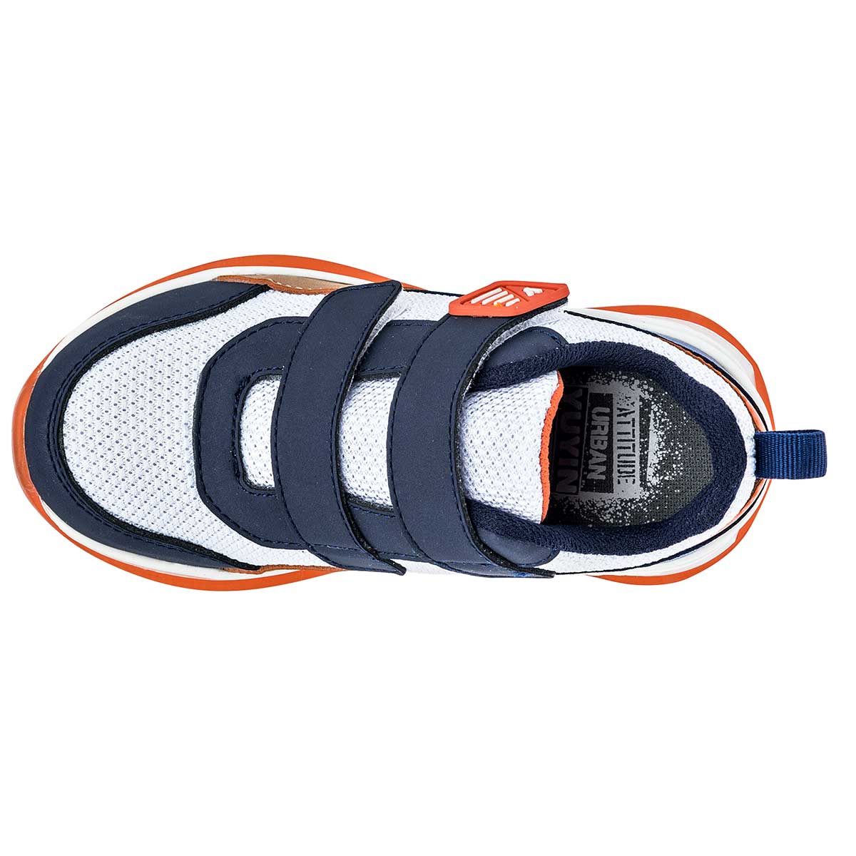 Tenis urbano con velcro para Niño marca Yuyin Blanco cod. 109496