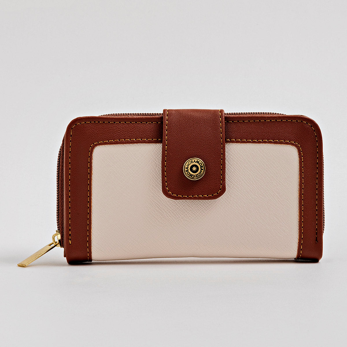 Cartera para mujer marca Moramora Beige cod. 110040