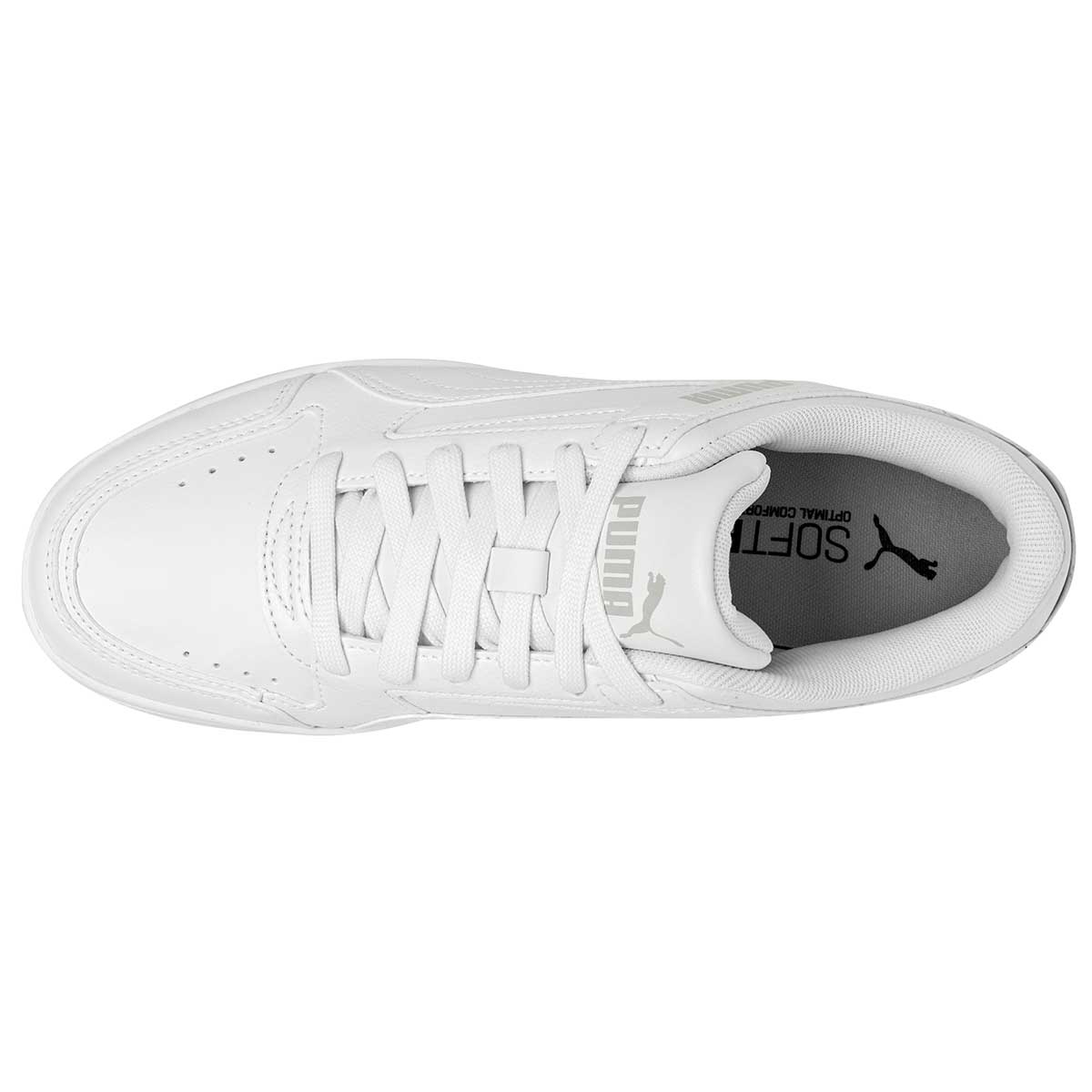 Tenis escolar para joven Rebound Joy Jr marca Puma Blanco cod. 110869