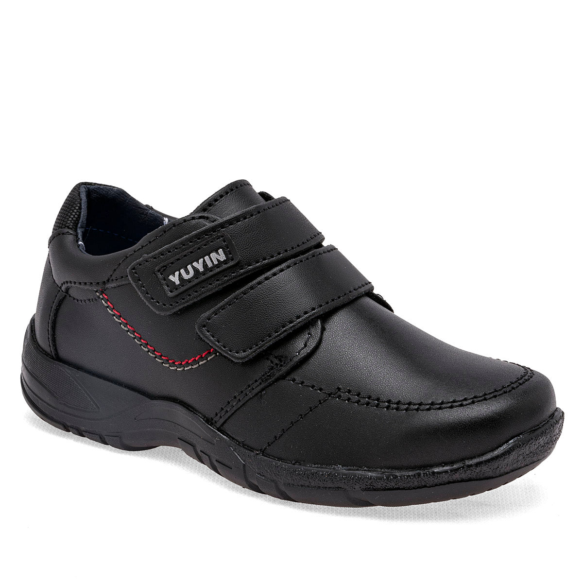 Zapato escolar con velcro para Niño marca Yuyin Negro cod. 111196