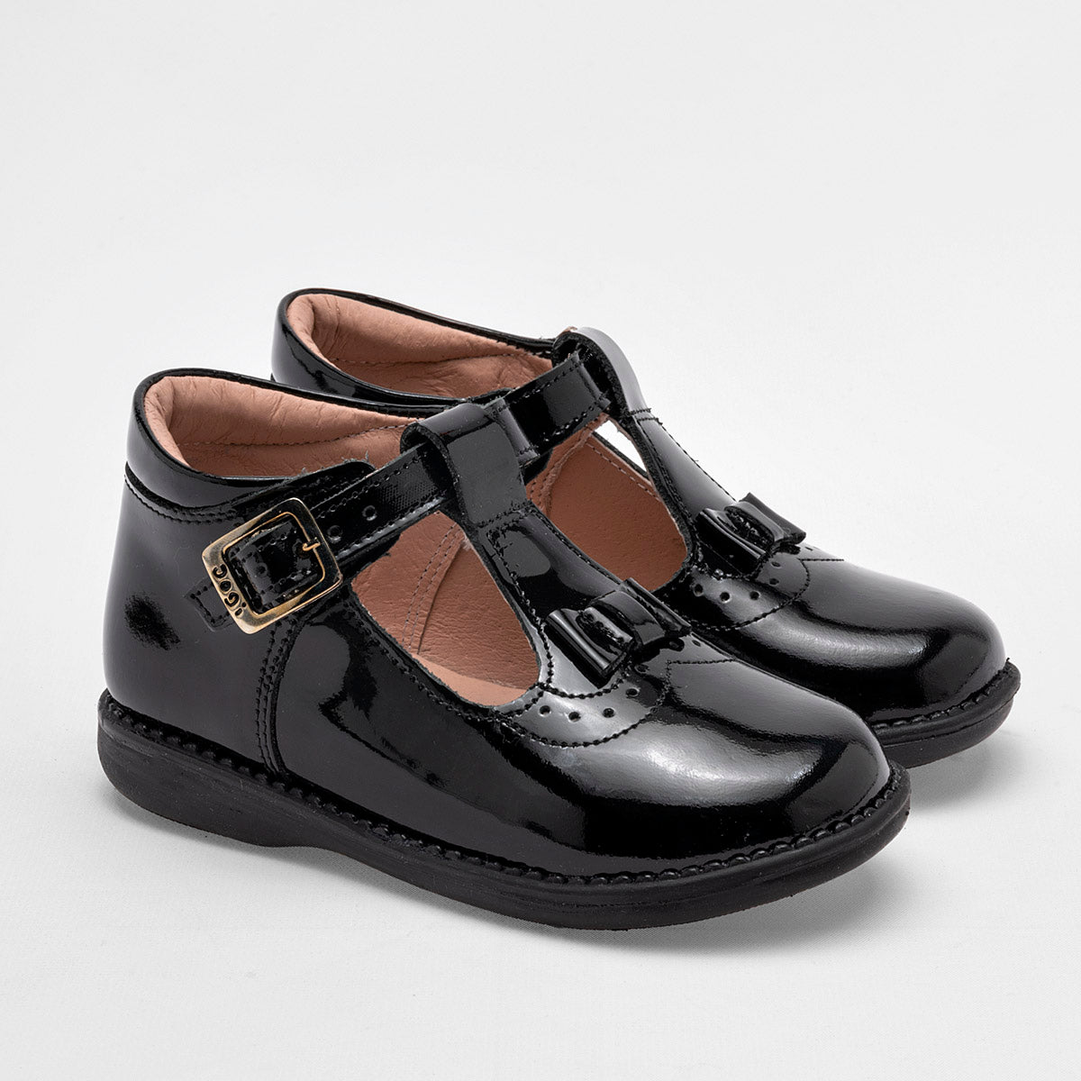 Zapato escolar para bebé niña marca Dogi Negro cod. 111289