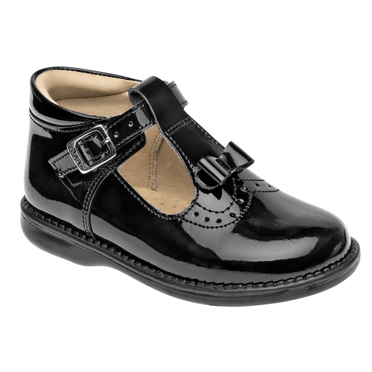 Zapato escolar para bebé niña marca Dogi Negro cod. 111289