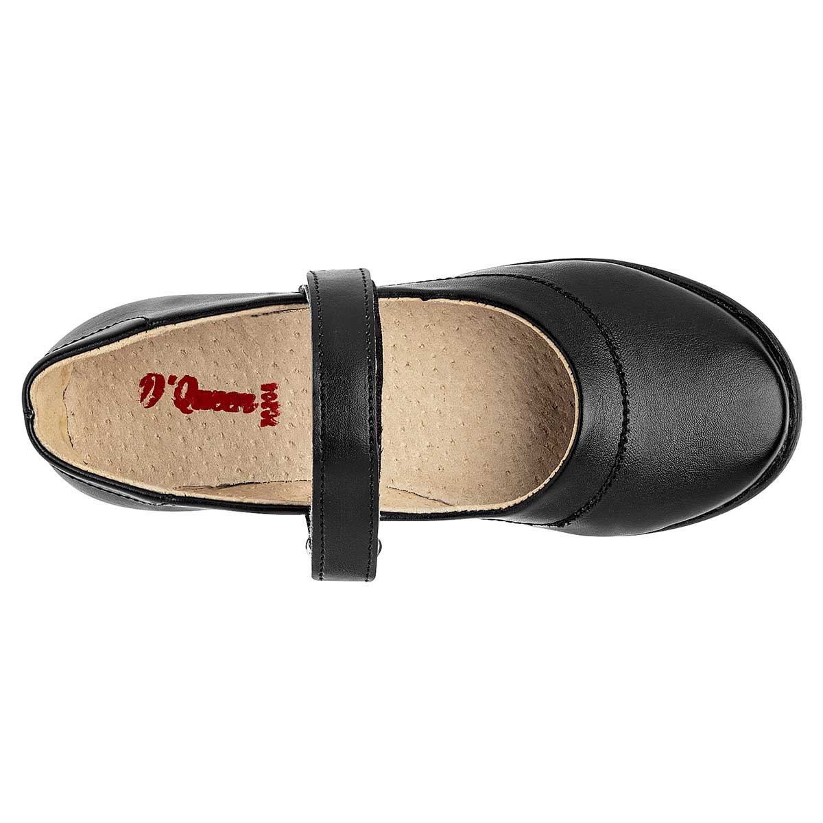 Zapato escolar con broche de velcro para niña marca Queen cod. 111324