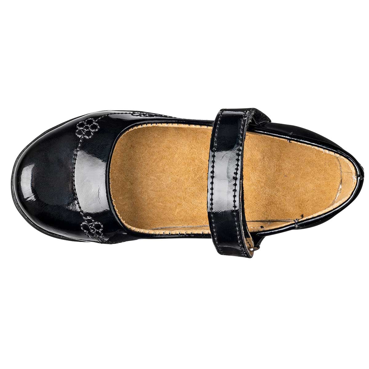 Zapato escolar con broche de velcro para niña marca Queen cod. 111325