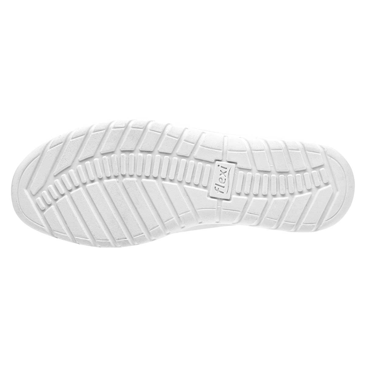 Mocasín escolar para joven marca Flexi Blanco cod. 111450