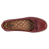 Zapatilla casual para mujer marca Flexi Rojo cod. 111480