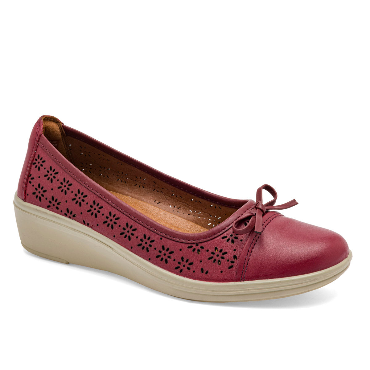 Zapatilla casual para mujer marca Flexi Rojo cod. 111480