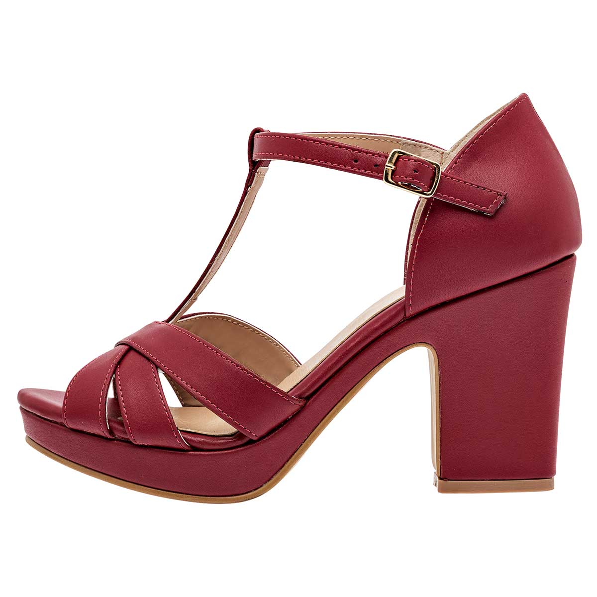 Sandalia para mujer marca D'Cristian Rojo cod. 112136