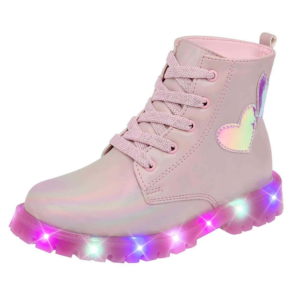 Pakar.com | Tienda online - Botín con luces para Niña bebé. marca Ks Rosa cod. 112348